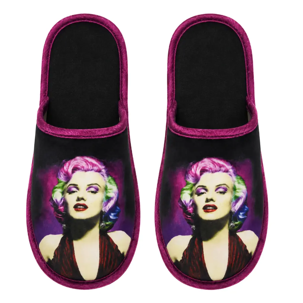 [Y6254] Marilyn Monroe Slippers - Multi Color