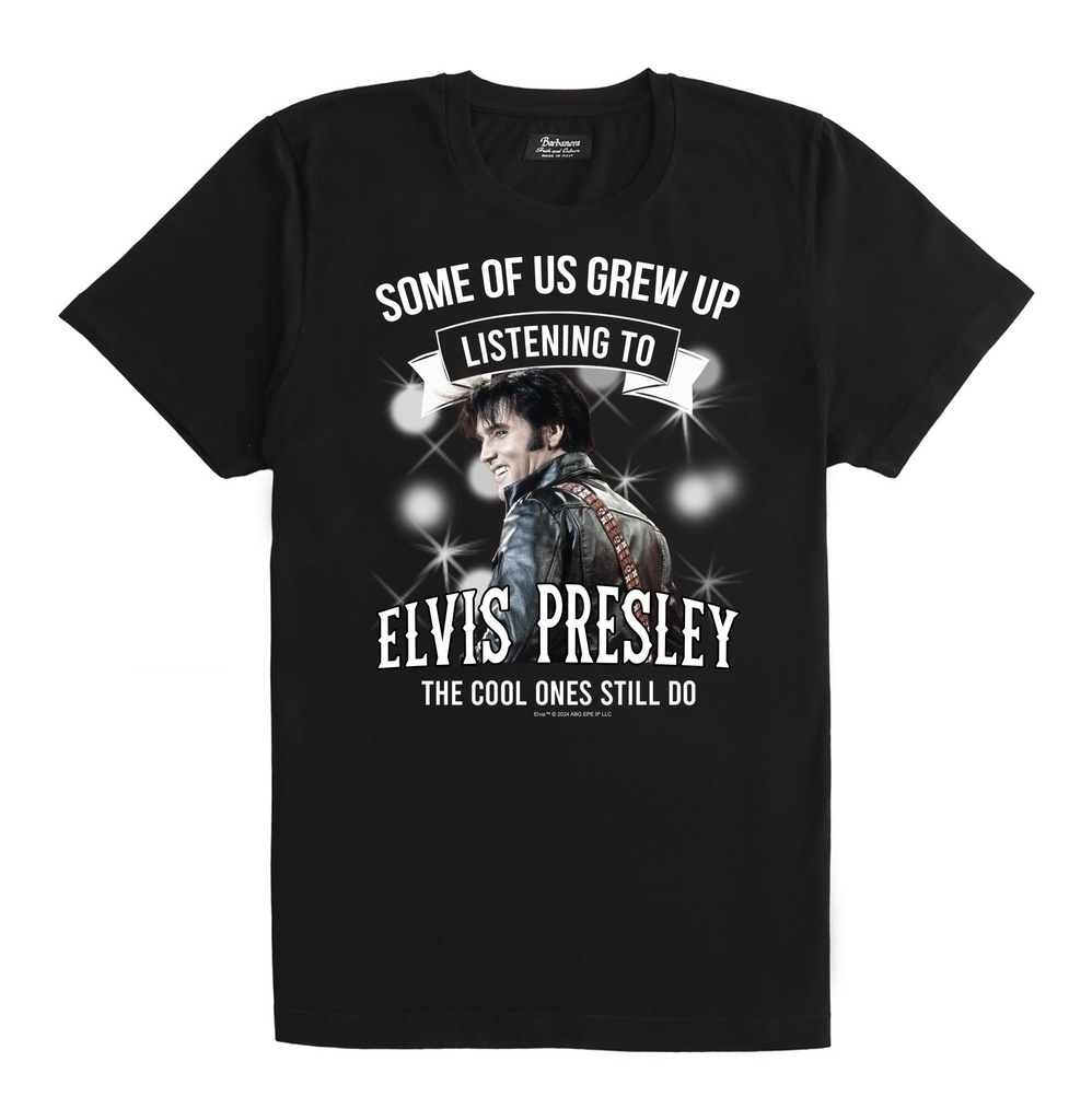 [E9112S] Elvis T-Shirt - Grew Up Listening (Small)