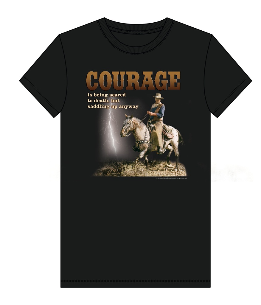[JW7106S] John Wayne T-Shirt - Courage (Small)