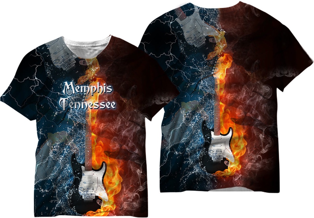 [M5683L] Memphis T-Shirt - Fire & Ice (Large)