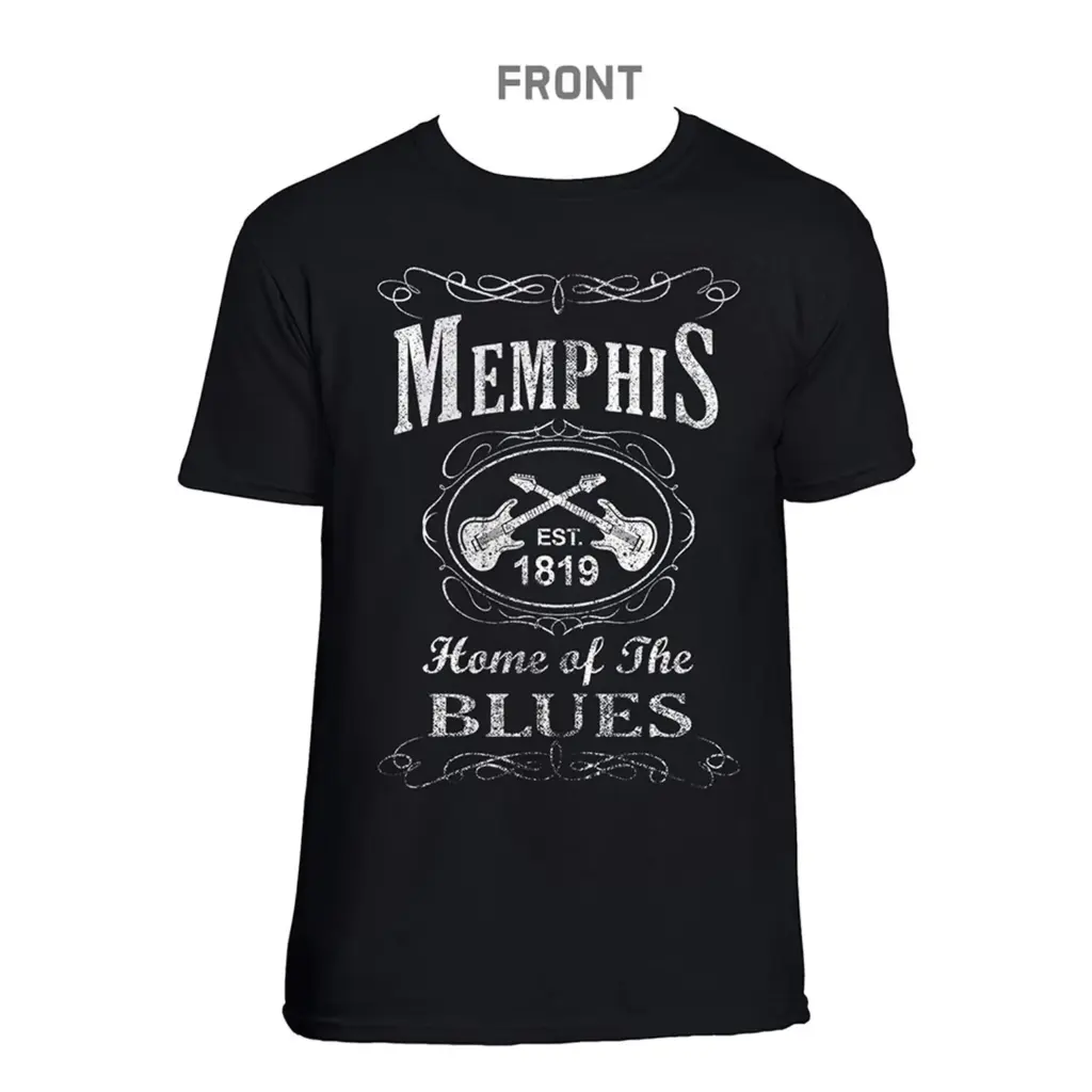[M6185S] Memphis T-Shirt - Blk & Wht Est. (Small)