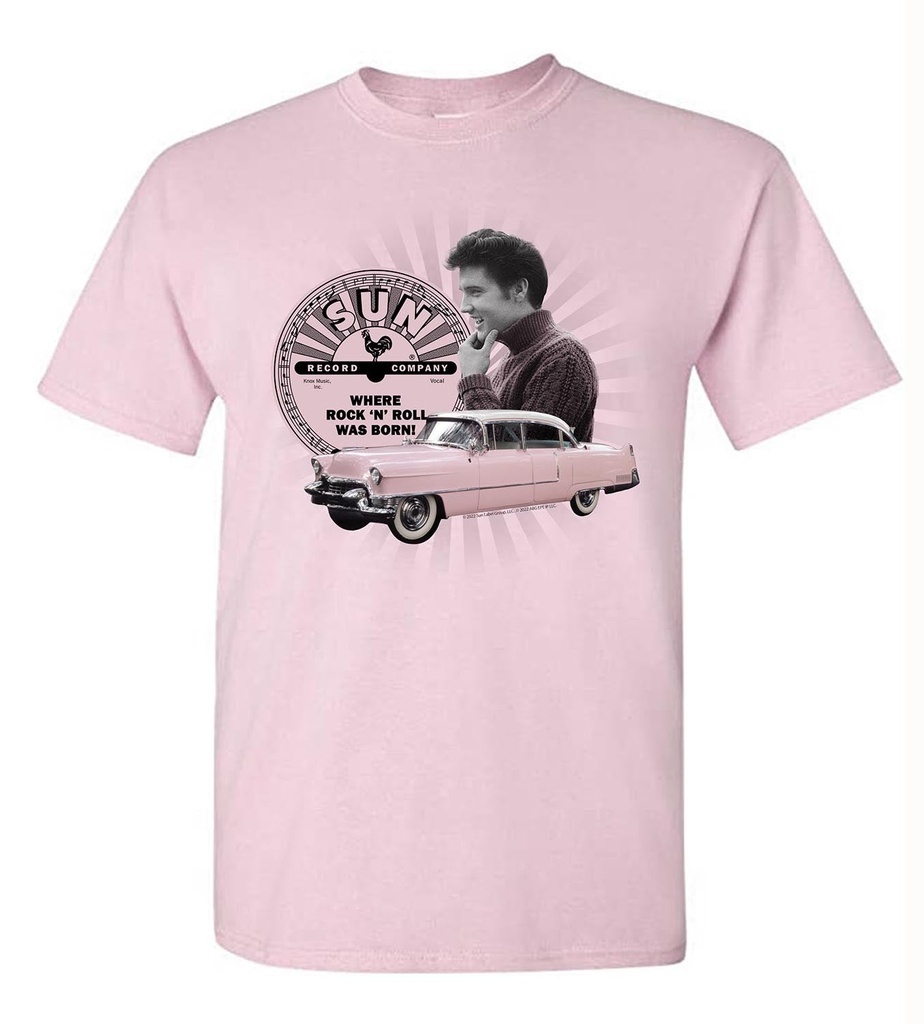 [SRE6557M] Sun Record T-Shirt - Elvis Pink (Medium)