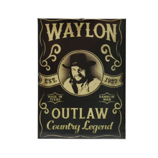 [JEN7210] Waylon Jennings Magnet - Est. 1937