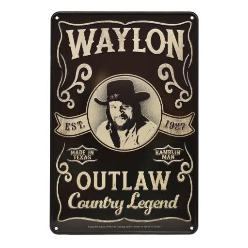 [JEN7211] Waylon Jennings Sign - Est. 1937