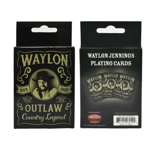 [JEN7212] Waylon Jennings Playing Cards - Est. 1937