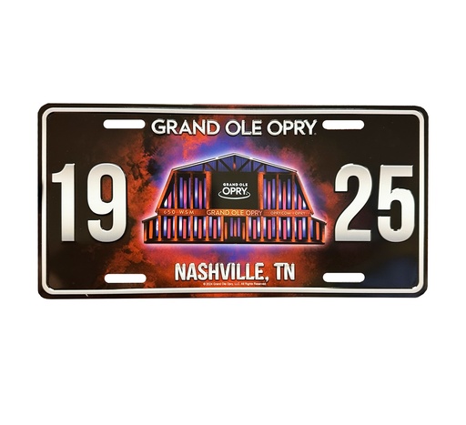 [G7024] Grand Ole Opry License Plate - Stage