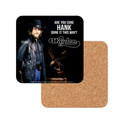 [JEN7222] Waylon Jennings Coasters - Hank - 6pc Set