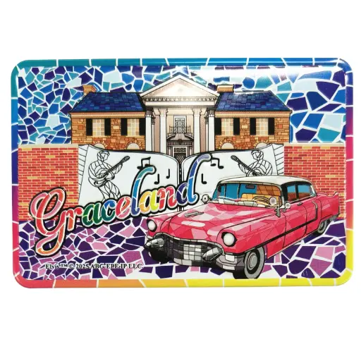 [E9142] Elvis Magnet - Mosaic Graceland