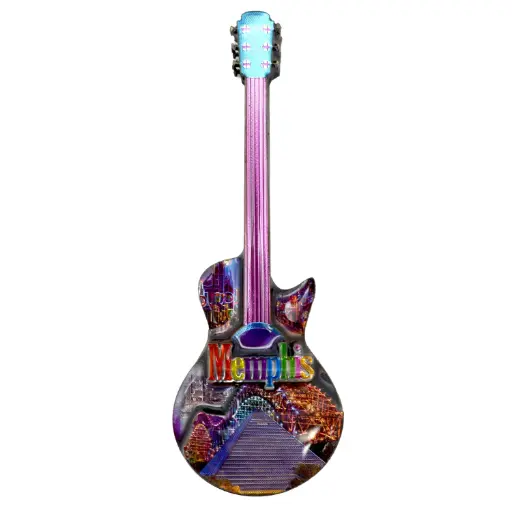 [M7202] Memphis Magnet - Guitar Laser 3D MDF