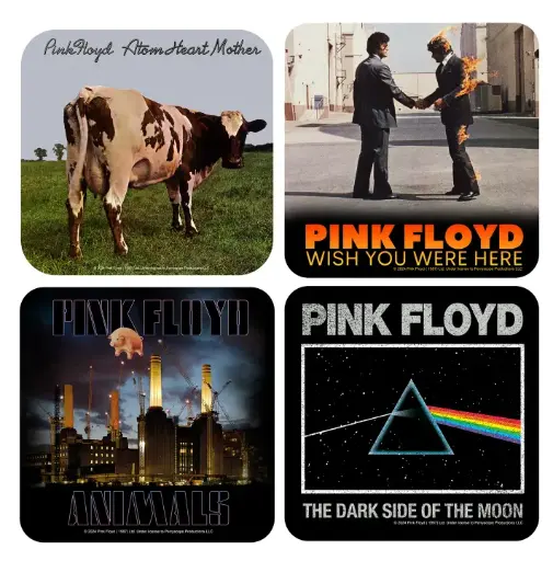 [F7192] Pink Floyd Coasters - Set of 4