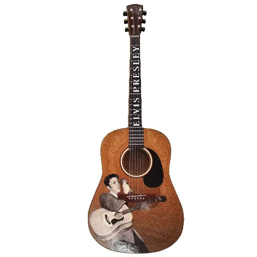 [E9132] Elvis Magnet - w/ Microphone on Guitar