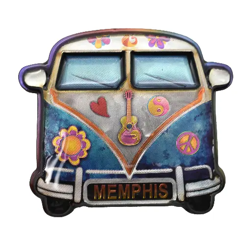 [M7117] Memphis Magnet - Hippy Van Colorful