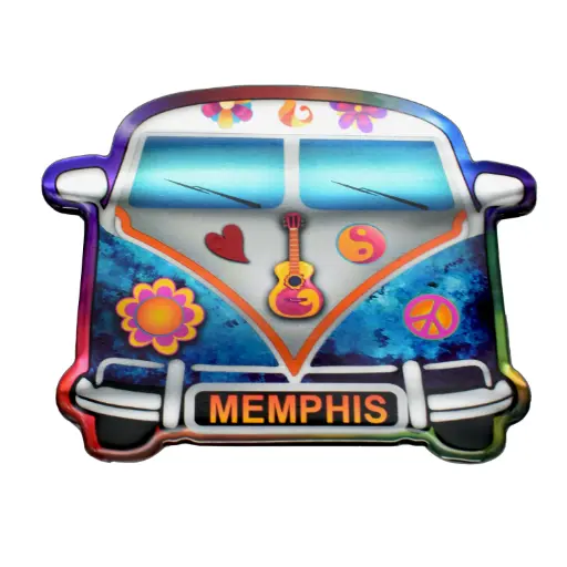 [M7125] Memphis Sticker - Hippy Van Puffy