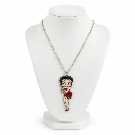 [BB7156] Betty Boop Necklace - Classic w/ Swinging Legs