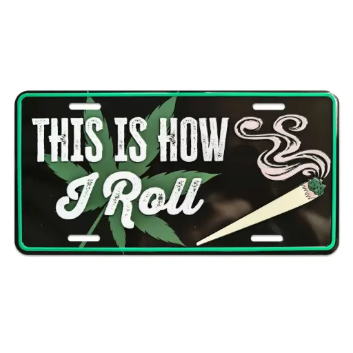 [G7248] License Plate - This is How I Roll - 6pc Set