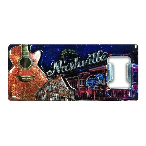 [N7255] Nashville Bottle Opener - Laser 3D