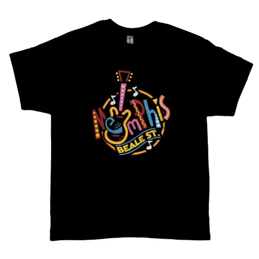 [M7262] Memphis T-Shirt - Round Neon