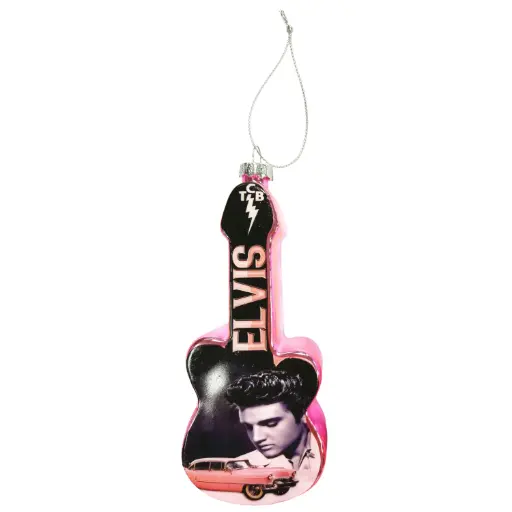 [E9148] Elvis Ornament - Guitar Caddy Deco