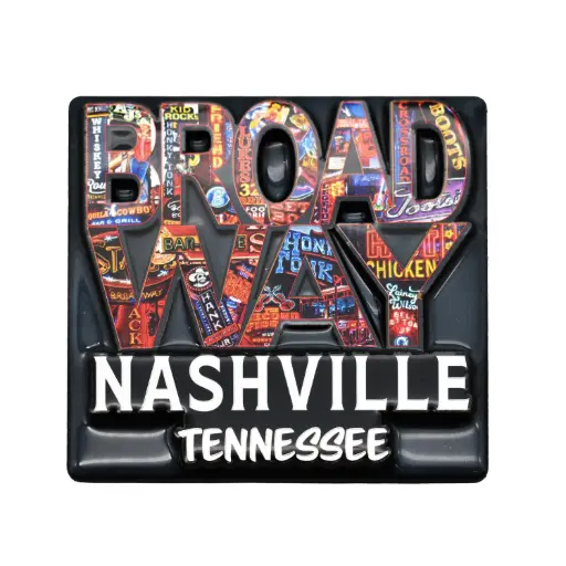 [N7287] Nashville Magnet - Broadway Signs Laser 3D