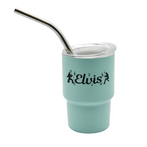 [E9157] Elvis Shot Glass - Mini Tumbler Teal