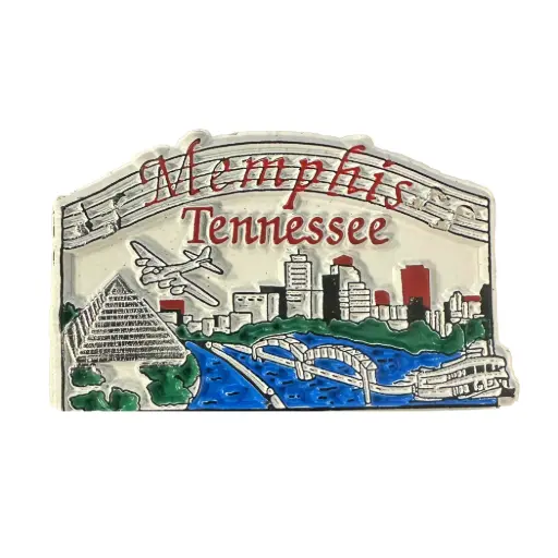 [M7301] Memphis Magnet - Rubber Skyline Small