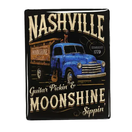 [N7304] Nashville Sticker - Moonshine Truck Puffy