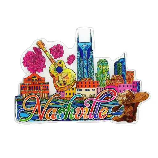 [N7308] Nashville Sticker - Mosaic Puffy