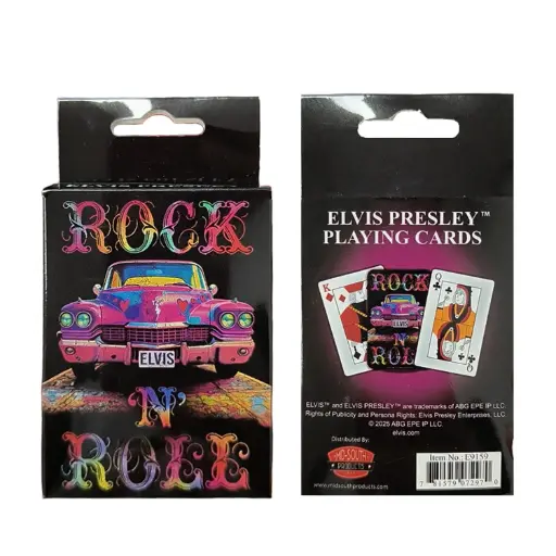 [E9159] Elvis Playing Cards - Rock 'N' Roll Caddy