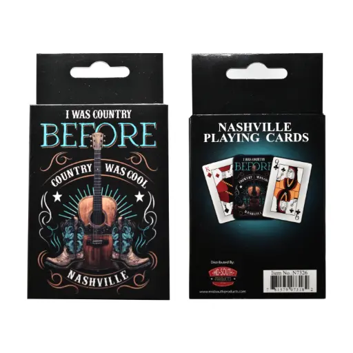 [N7326] Nashville Playing Cards - I Was Country