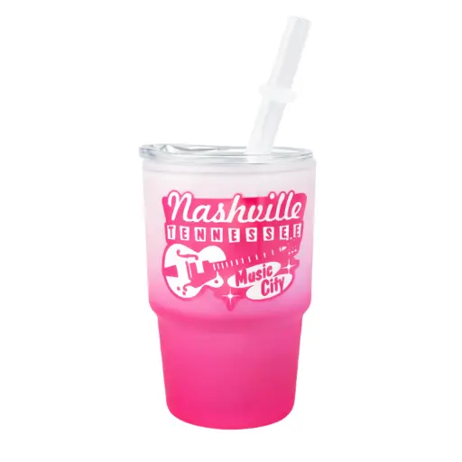 [N7345] Nashville Shot Glass - Frosted Mini Tumbler Pink