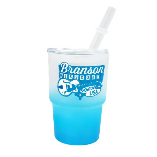 [XBR7348] Branson Shot Glass - Frosted Mini Tumbler Blue