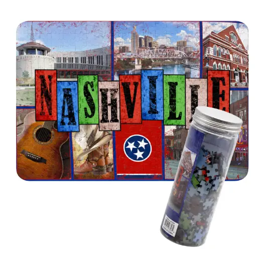 [N7349] Nashville Mini Puzzle - 300 pcs 12 pc Display