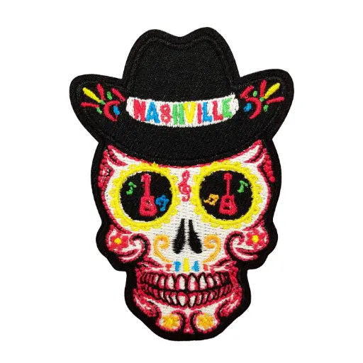 [N7351] Nashville Patch - Cowboy Skull