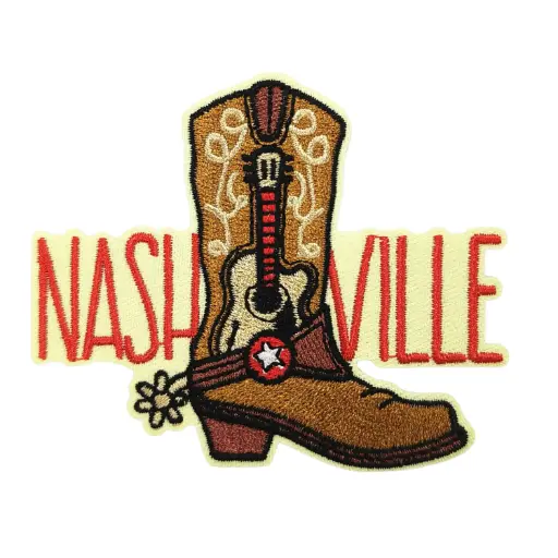 [N7352] Nashville Patch - Cowboy Boot