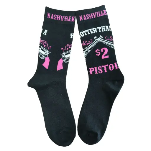 [N7375] Nashville Socks - Hotter Than a $2 Pistol