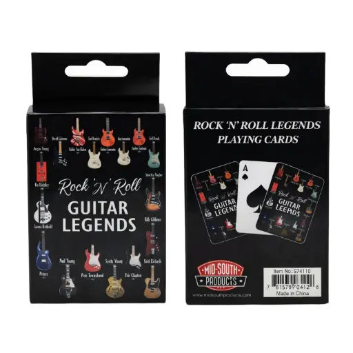 [G7410] Guitar Legends Playing Cards
