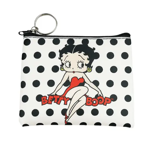 [BB5066] Betty Boop Key Chain/Coin Purse - Polka Dots
