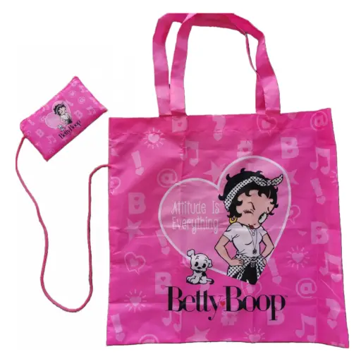 [BB6612] Betty Boop Bag With Pouch - Attitude - 12 pc Set