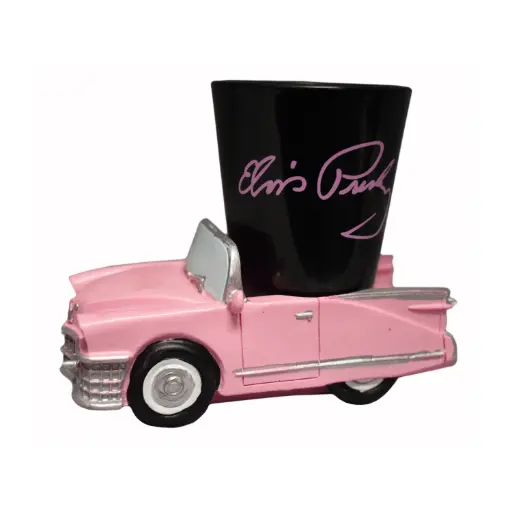 [E8374] Elvis Shot Glass - With Car Base