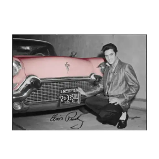 [E8423] Elvis Magnet - With Car