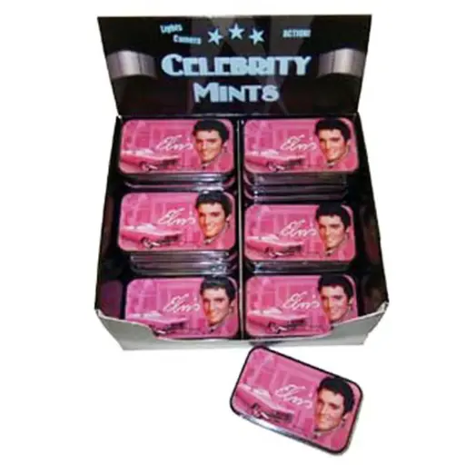 [E8475] Elvis Mints - Pink With Guitars