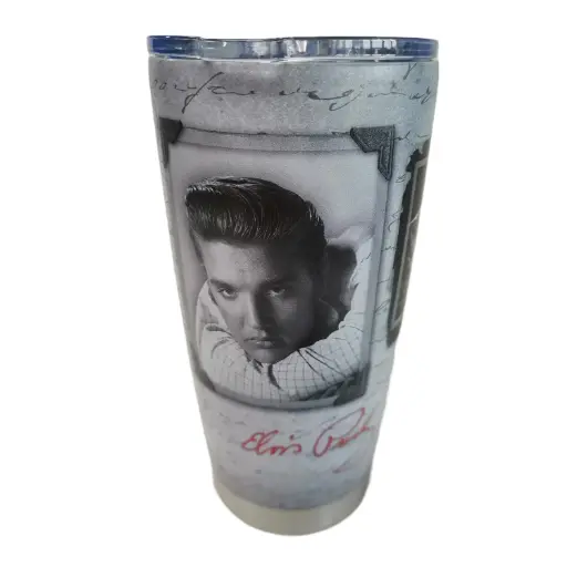 [E8529] Elvis Thermos - Frames With Letter