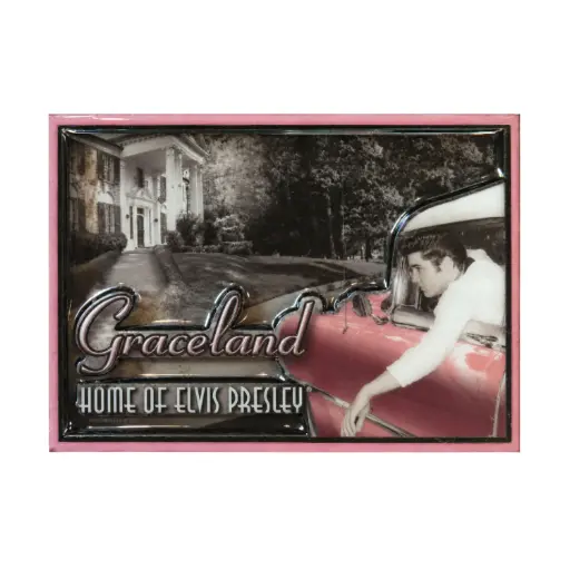 [E8632] Elvis Magnet - In Caddy 3D Laser