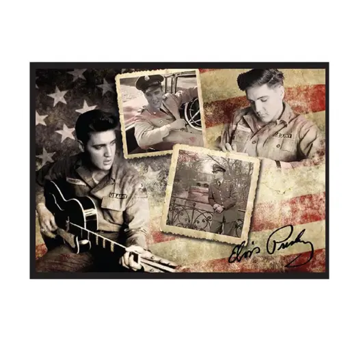 [E8663] Elvis Magnet - Flag Army