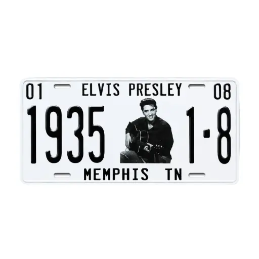 [E8664] Elvis License Plate - 1935