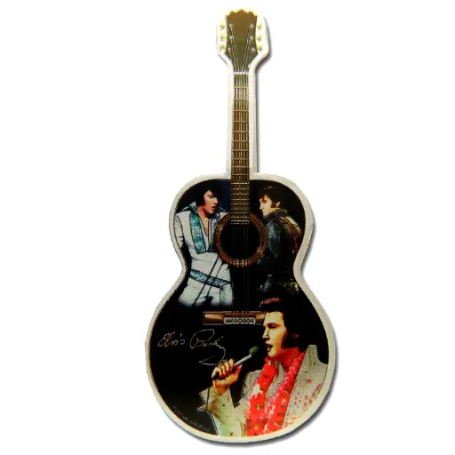 [E8716] Elvis Magnet - Guitar 3 Images Foil