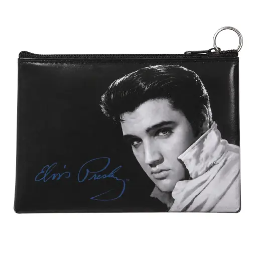 [E8751] Elvis Makeup Bag - Black & White Photo