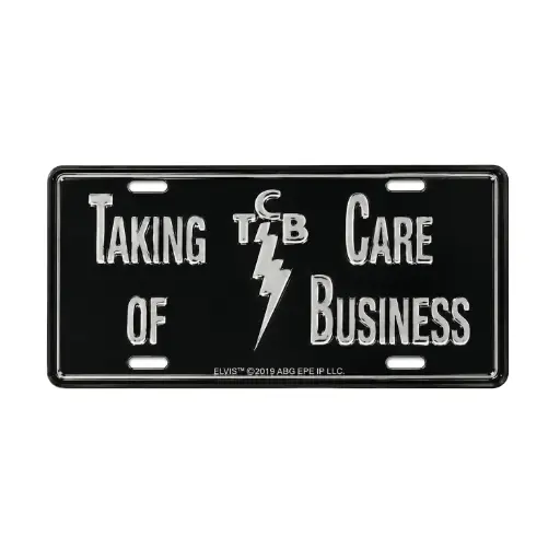 [E8832] Elvis Magnet - License Plate TCB