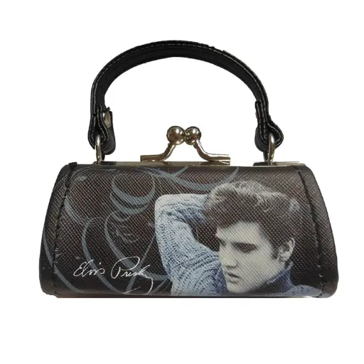[E8844] Elvis Mini Purse - Blue Sweater