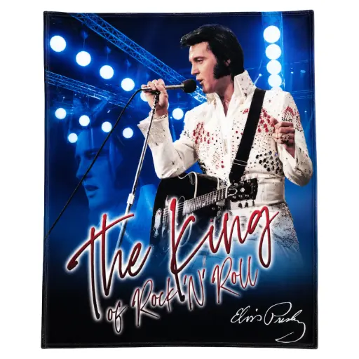 [E8921] Elvis Throw - The King Blue